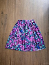 Vintage 1980s/80s, 1990s/90s floral rayon knee length skirt. Women's small,...