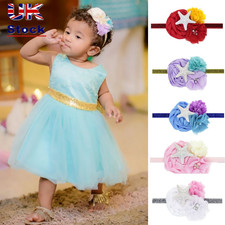 Starfis  Princess Mermaid Headband Elastic  Starfish Hair Band Chiffon Flower