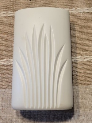 Rosenthal studio-linie Matte White Vase Carved Leaves Foliage Germany