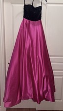 Designer Sherri Hill Pink Satin Beaded Award Winning Pageant Dress