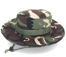 Boonie Bucket Hat Wide Brim Mesh Camo Safari Sun Cap for Fishing Hunting Hiking