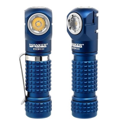 Manker E03H III Rechargeable Headlamp Pocket Mini Flashlight with Clip - 90 D...