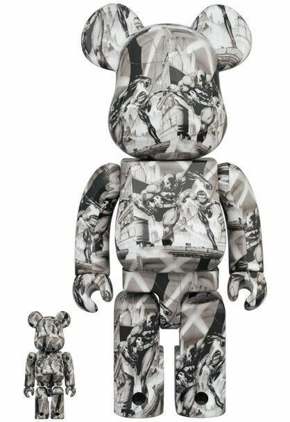 BE@RBRICK Medicom toy Bearbrick BATMAN HUSH (Pencil Art Ver.) 100% & 400%