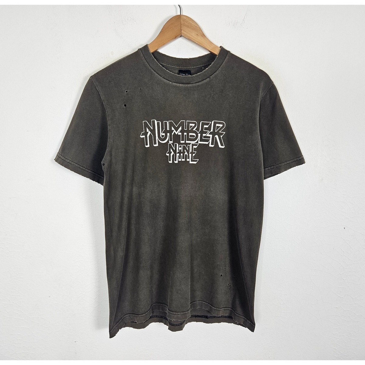 ナンバーナイン★ ナイトクローラー期 ★ラメストール黒★NUMBER（N）INE Number Nine SS05 Night Crawler Shirt | eBay