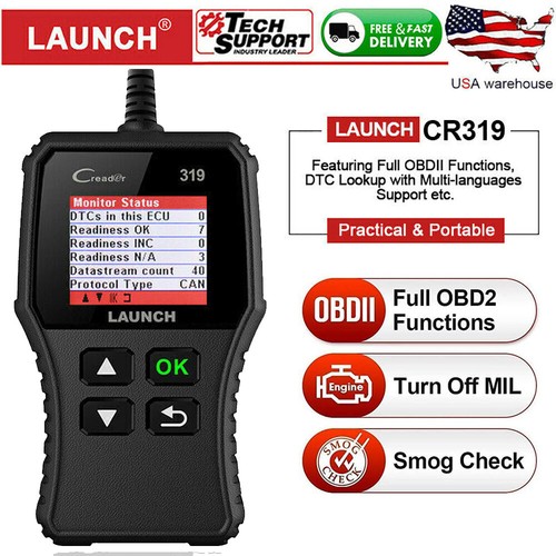 LAUNCH OBD2 Scanner Car Code Reader Auto Diagnostic Scan Tool Check Engine Light