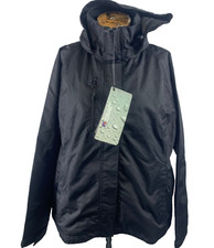 Russell Athletic Jacket Xl 12 14 Black Windbreaker Water Resist Taped Seam New