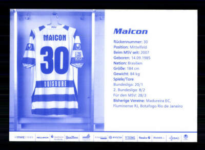 Jeu De 20 Cartes Autographes MSV Duisbourg 2009-10 - Originales - Allemagne