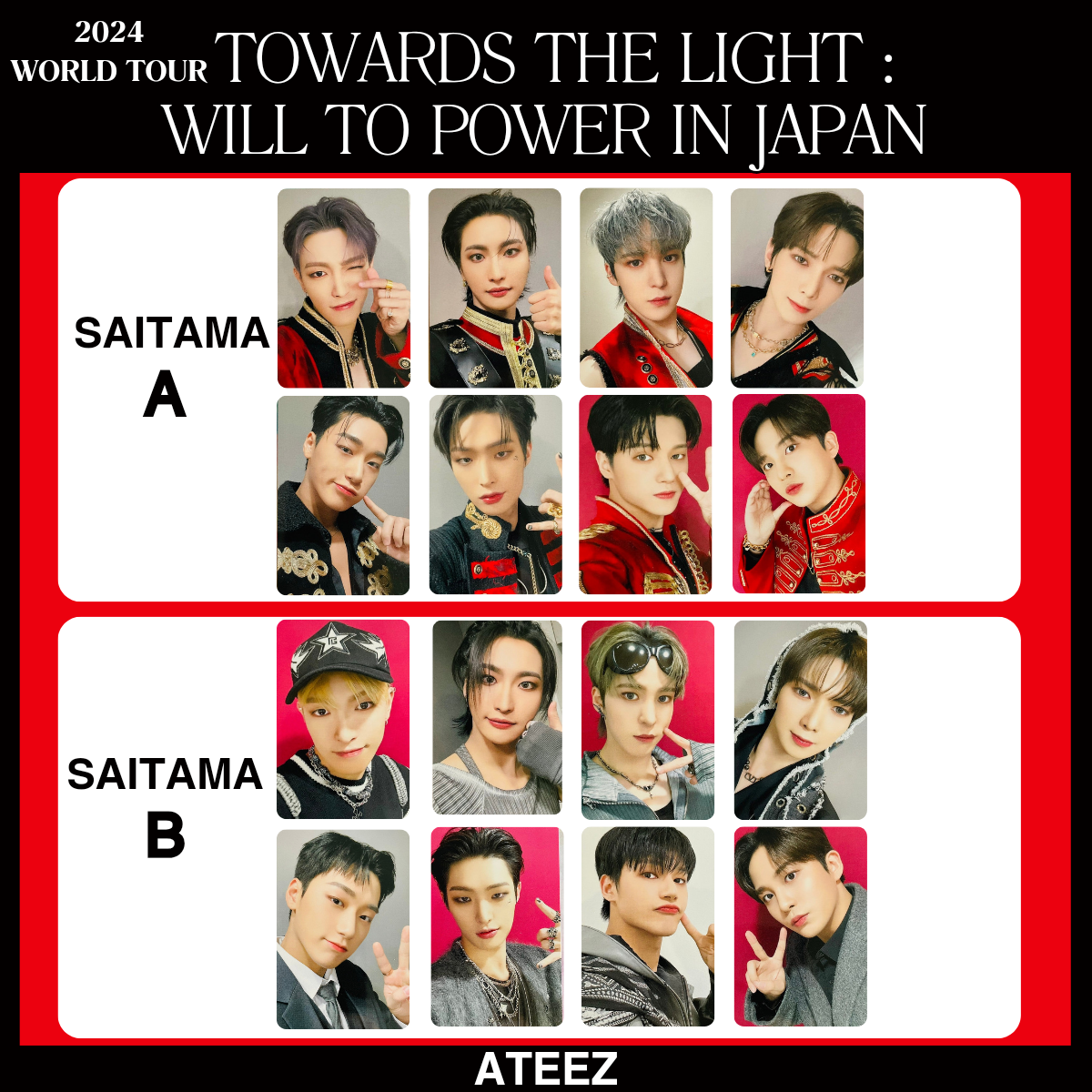 ATEEZ NOT OKAY 2024 WORLD TOUR TOWARDS THE LIGHT : WILL TO ATEEZ NOT OKAY 2024 WORLD TOUR TOWARDS THE LIGHT : WILL TO