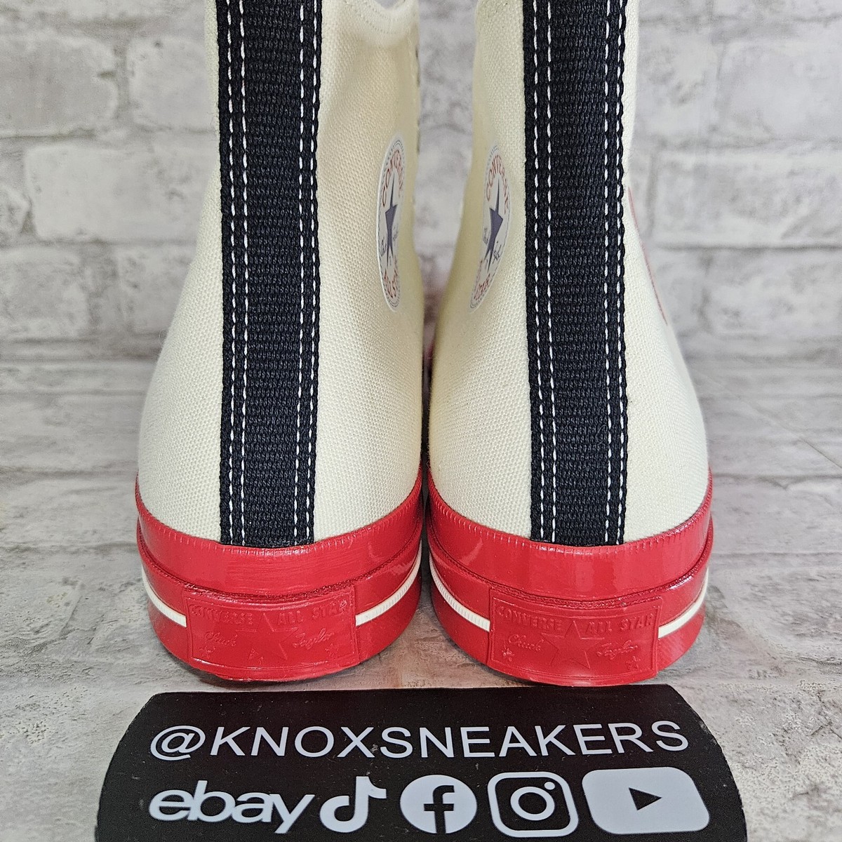 Converse Comme des Garçons CDG Play x Chuck 70 High Red 