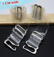 US SHIP 2 Pairs Clear Transparent Invisible Adjustable Shoulder Bra Straps