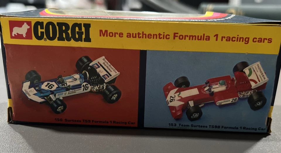 VTG 1973 Corgi 151 Yardley McLaren M19A Die Cast Racing Car with Box 1/36 Scale - Image 4 of 4
