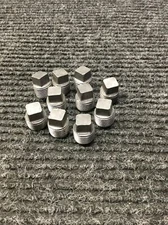 Lot of 10 NOS Black Malleable Iron Plug with Square Head 3/8" 