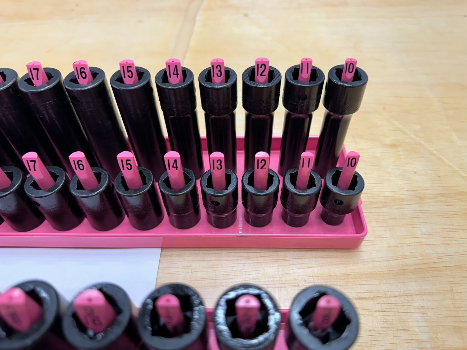 Snapon Tools PINK 62pc 1/2" Drive 6pt Impact Shallow / Deep Master