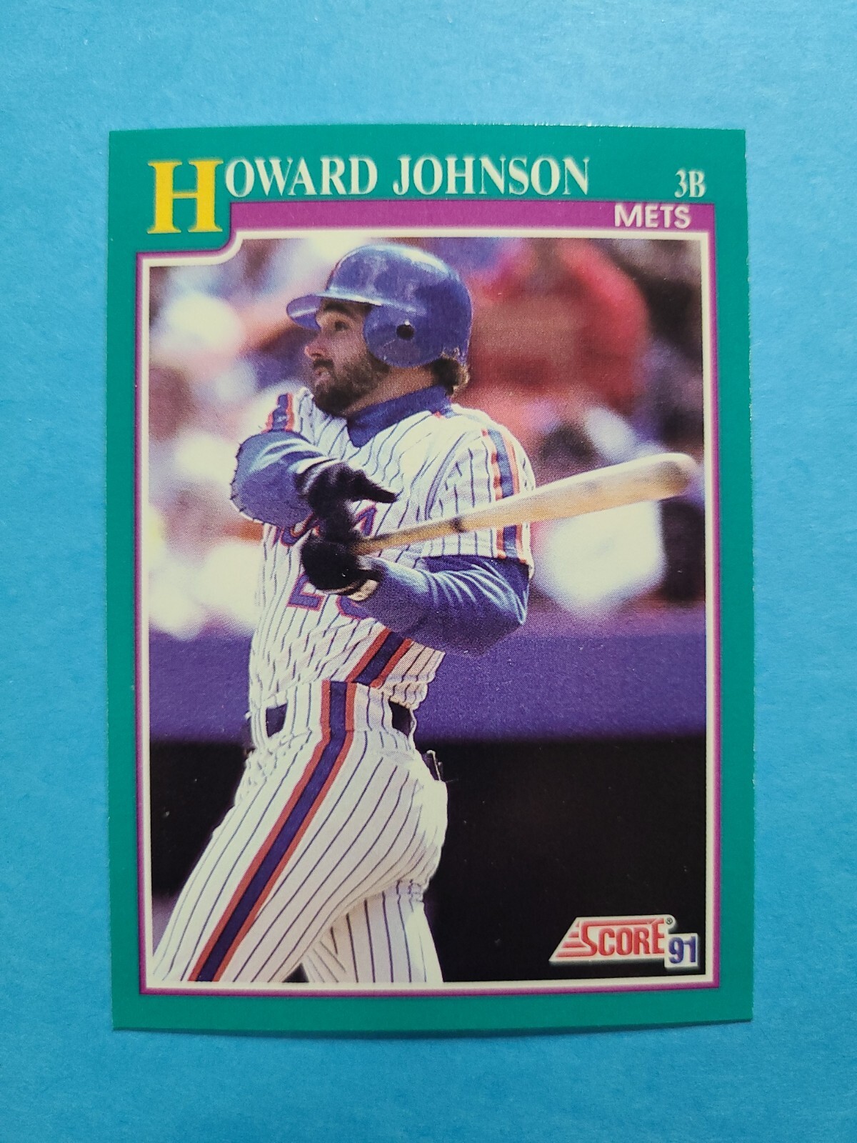 HOWARD JOHNSON 1991 SCORE BASEBALL CARD # 185 F4131