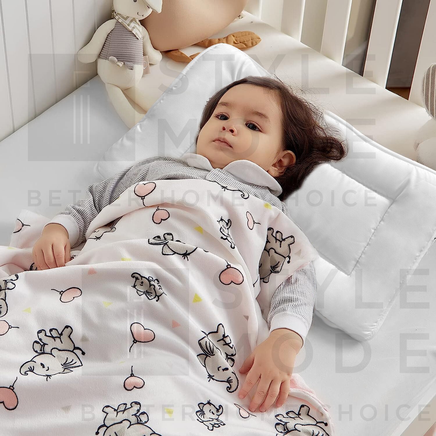 Nursery Cot Baby Bed Pillow Toddler Junior Kids AntiAllergy 40x60cm