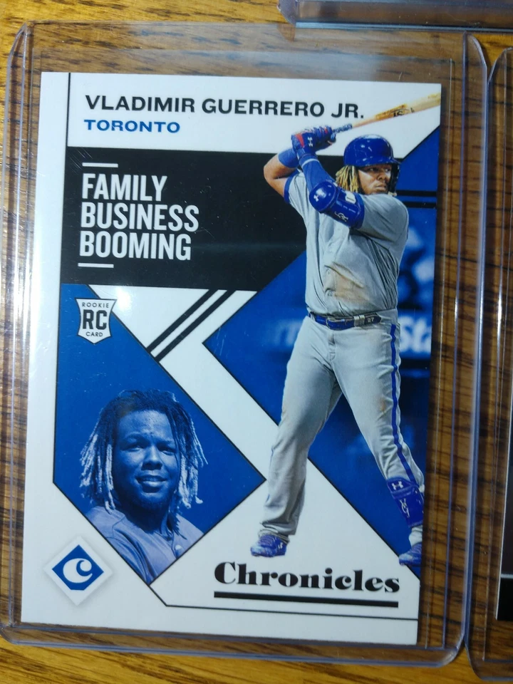 2019 Spectra Reese McGuire /49 (2x) Vladimir Guerrero Jr RC Titan, Chronicles - Image 4 of 4