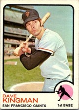 1973 Topps Baseball Dave Kingman
