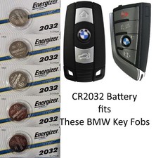 Remote Key Fob Battery For Bmw Smart Key - Energizer Cr2032 5 Pkg