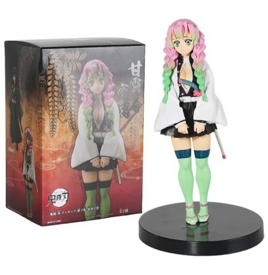 Figurine Demon Slayer Mitsuri Kanroji 16 cm en PVC Premium Haute Finition pour Collectionneur