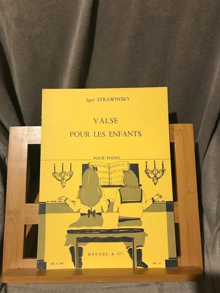 Igor Stravinsky Valse pour les enfants partition piano éditions Heugel - Photo 1/1