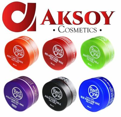 ( 25,50  / L ) RedOne 6er Mix Aqua Hair Wax Haarwax FULL FORCE je 150ml Red One