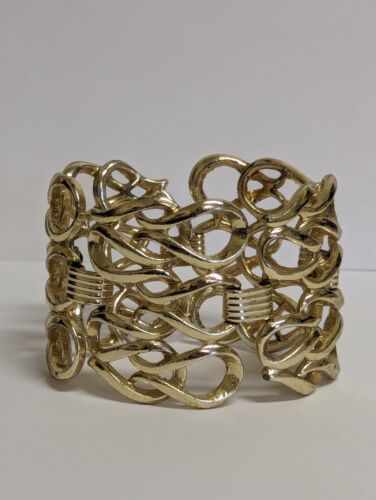 SARAH COVENTRY TOWN AND COUNTRY VINTAGE 1959 BREITES GOLDTONARMBAND - Bild 11 von 11