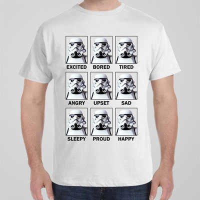 Funny cool T-shirt Expressions of Stormtrooper storm trooper, Star