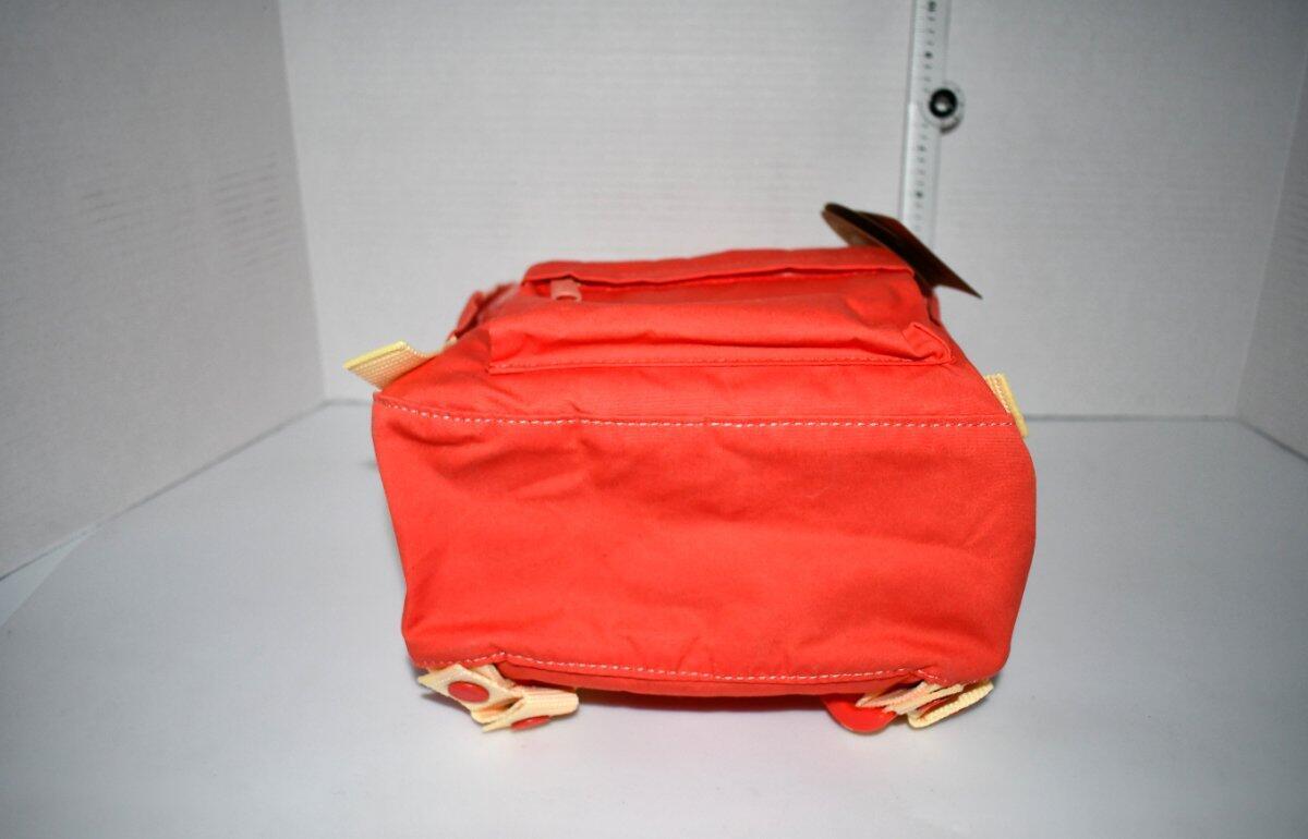 Fjallraven Kanken Art Colorblock MINI Backpack in Poppy Fields Cotton Sky #F2361