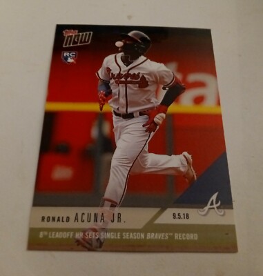2018 Topps Now /1475 Ronald Acuna Jr #689 Rookie RC MINT Atlanta