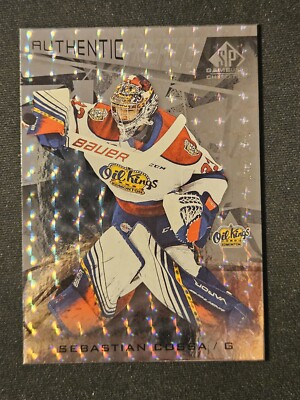 21-22 CHL SPGU Sebastian Cossa Authentic Prospects Rookie     Silver #/249