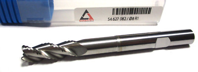 WNT CERATIZIT VHM Schaftfräser Schrupp für ALU Ø8 R1 x22/41x80 54627082 D5108