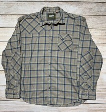 Howler Brothers Flannel Shirt Mens XLarge Gray Snap Up Long Sleeve Pockets