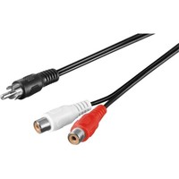 Audio-/Video-Kabel Cinch-Stecker Auf 2X Cinch-Kupplung FüR Subwoofer 1,5M