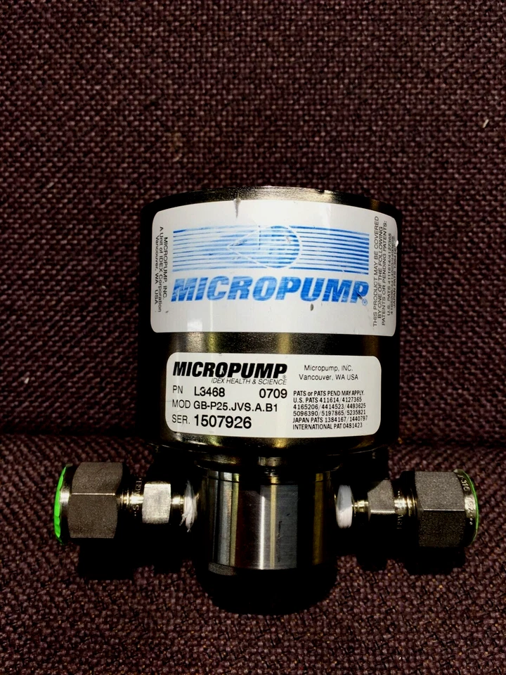 MICROPUMP LS3468 A-MOUNT SUCTION 鞋 PUMP HEAD;BYPASS/SS/PEEK/VITON;0.56 毫升/R — 第 3/4 张图片