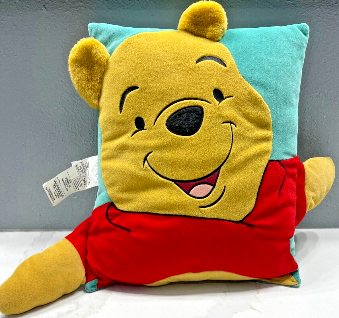 Vintage 90s Disney Winnie The Pooh 3D 17 x 14 Plush Pillow eBay