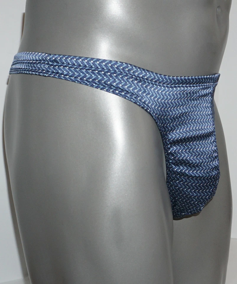 NEW MEN'S BLUE SILK THONG M & L - Image 2 of 3