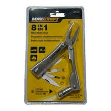 MAXCRAFT 8 in 1 Mini Multi-Tool LED Light 60175