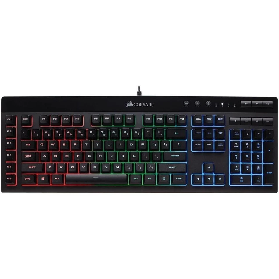 Corsair K55 RGB CH-9206015NA Backlit LED lights Wired Gaming Keyboard CHERRY MX - Image 3 of 3