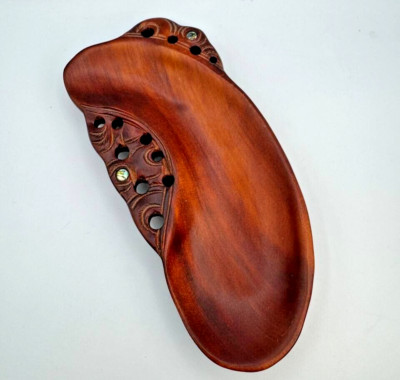Handgefertigte Moana Holzschnitzereien Räucherstäbchenhalter Kauri Timber Rotorua Neuseeland