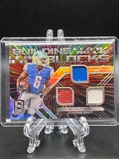 D'Andre Swift Spectra 2020 Building Blocks Materials Hyper #9 Prizm SP /75 Lions