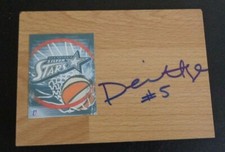 DEARICA HAMBY Signed Floor Tile WNBA Basketball SAN ANTONIO Stars LAS VEGAS ACES