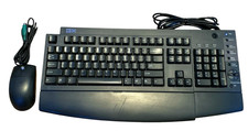 VTG IBM KB-7993 Wired PS/2 Mech Keyboard Tested P/N 12J5606 + IBM Mouse 12J3619