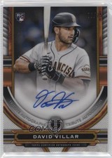 2023 Topps Tribute Tribute Auto Gold 70/75 David Villar #TA-DV Auto 11sd
