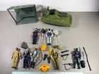 Vintage GI Joe figures playset and vehicle lot