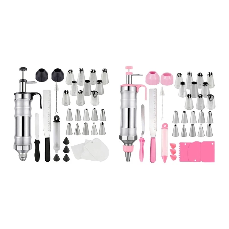 High Quality 34 Piece Baking Set With Various Tip For Cookie And Cupcakes
