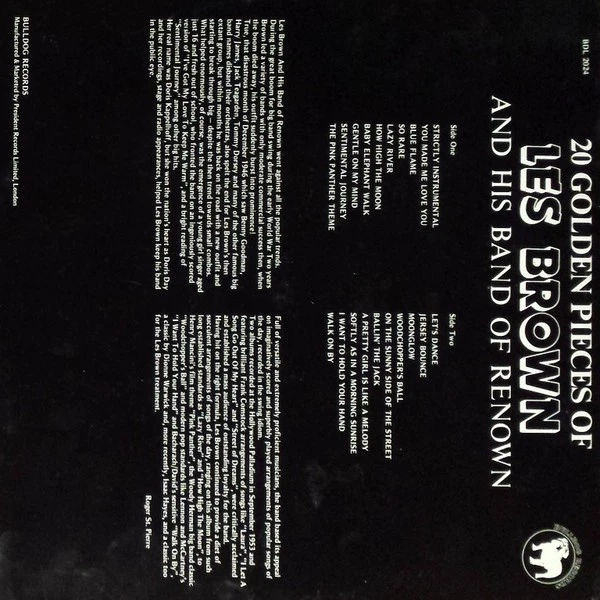 Les Brown And His Band Of Renown - 20 Golden Pieces Of Les Brown (LP, Comp) (Min - Image 2 of 4