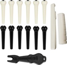 12pcs Acoustic Guitar Bridge Pins, Guitar String Pins Pegs With Bridge Pin Pulle