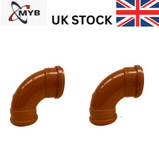 110mm UG 90° Downstream Bend Underground Drainage Pipe Fitting – Pack of 2