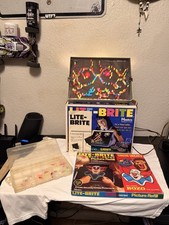 VTG 1967 LITE-BRITE Toy Original Box Pegs - Tested WORKING With Extras
