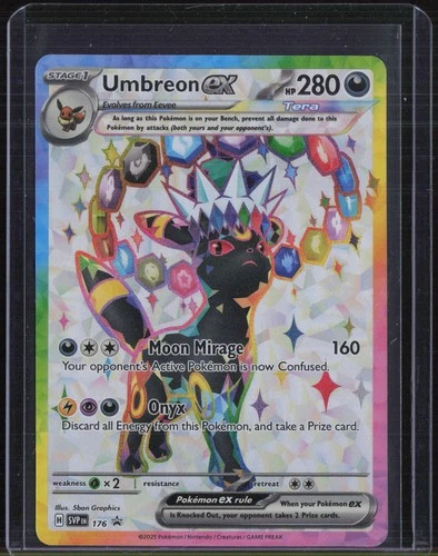 2025 Pokemon SVP EN Black Star Promo #176 Umbreon ex